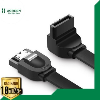 Cáp sata 3.0 đầu bẻ góc 90 độ truyền tốc độ cao 6gb/s dài 0.45m ugreen 20998 chính hãng