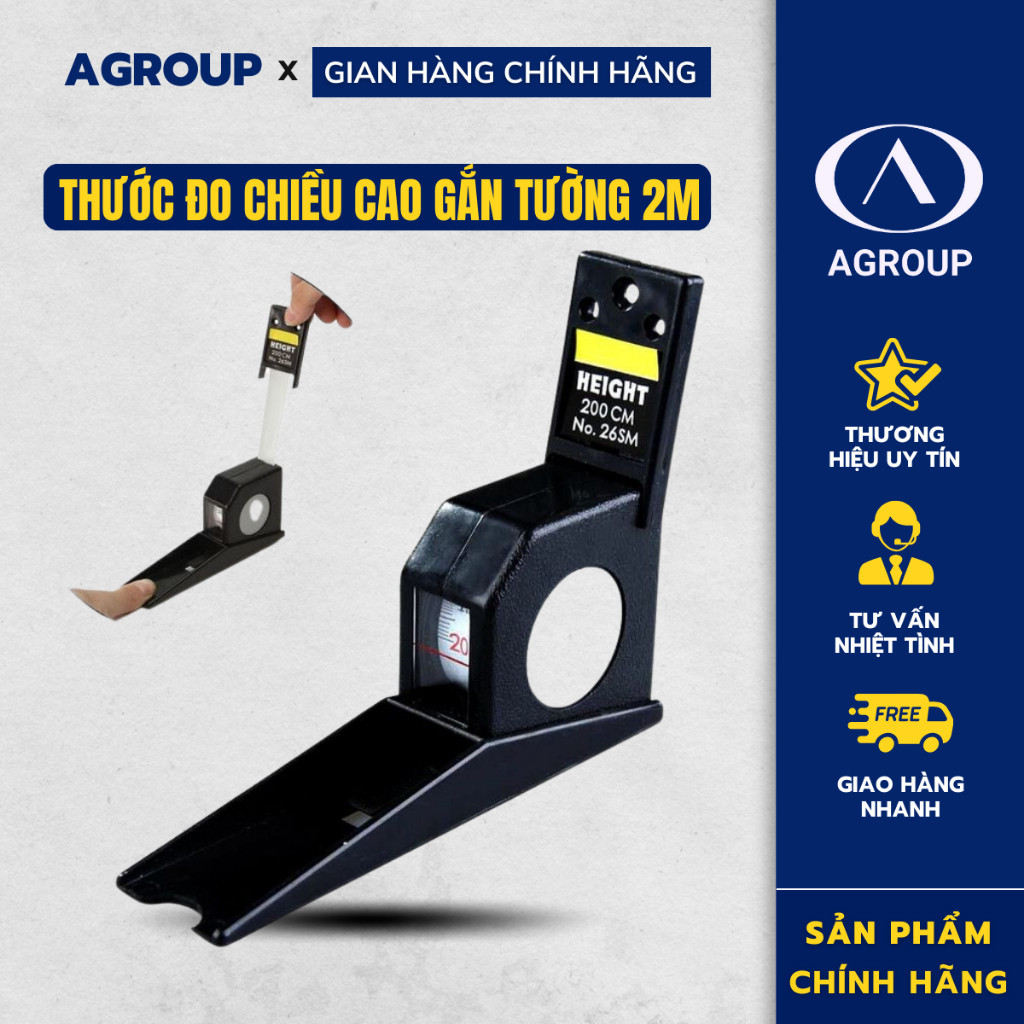 Thước Đo Chiều Cao Gắn Tường 2m