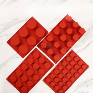 Khuôn silicon hình trụ, mousse tròn 8 kèm bánh sandwich, nướng bánh nhỏ, khuôn tráng miệng kiểu Pháp