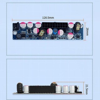 Dc 24pin atx psu 12v 120w pico psu atx switch mini itx dc sang ô tô bộ nguồn pc atx đầu vào rộng rãi cho máy tính pc