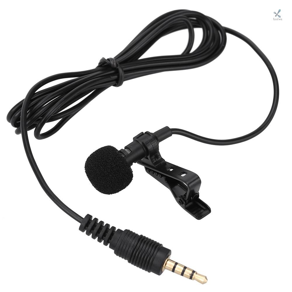 Mini Di Động Kẹp Ve Áo Lavalier rảnh tay Jack 3.5mm Condenser Micro Có Dây Mic Cho iPhone iPad Điện Thoại Thông Minh Máy Tính PC Laptop Loa