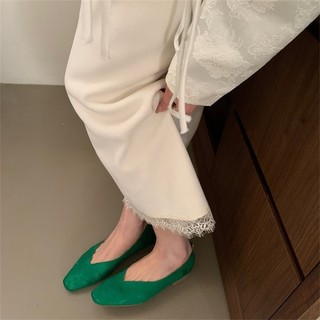 Giày lười đế phẳng mũi vuông thời trang
