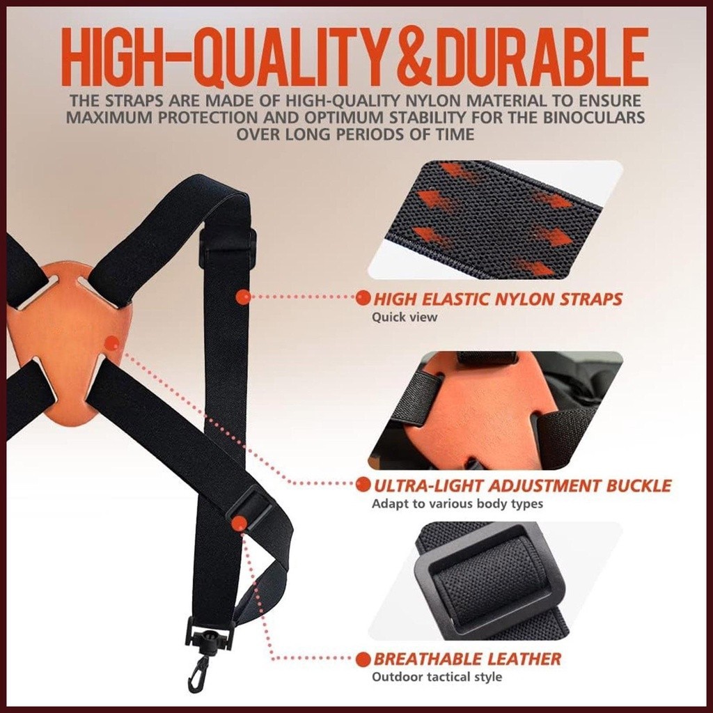 Dây đeo ống nhòm Dây đeo ống nhòm Dây đeo chéo cho thợ săn Nhiếp ảnh gia Người chơi gôn Phụ kiện an toàn và phổ biến cho tdemy | BigBuy360 - bigbuy360.vn