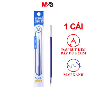 M&G  bút gel 0.5 Màu Xanh Gel Bút Đổ Lại  AGR640K0B Kéo Nắp Full Kim Bút Gel Nạp Chữ Ký Bút Đổ Lại Đồ Dùng Văn Phòng Sinh Viên 1 Cái