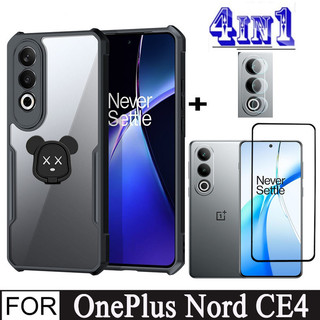 Ốp điện thoại chống sốc oneplus nord ce4 cho oneplus nord ce 3 lite n30 se 5g ce4 ace 3v nord 3 ace 2v 4 trong 1 ống kính máy ảnh bảo vệ màn hình phim kính bảo vệ