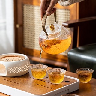 Ấm Thủy Tinh Pha Trà có lưới lọc 700 ml (900 ml)