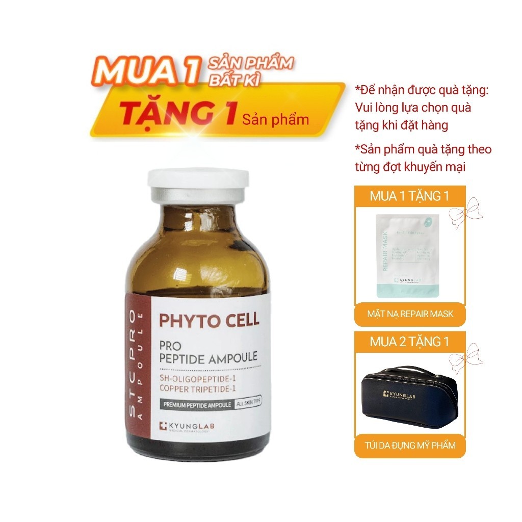 Serum tế bào gốc Kyunglab, serum Phyto Cell, dưỡng trắng, phục hồi, tái tạo, dưỡng da căng mịn 20ml