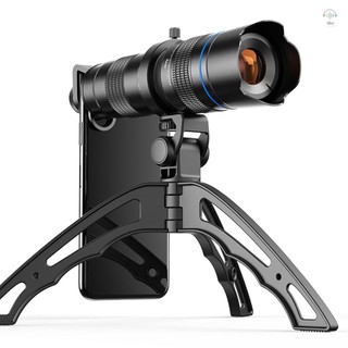 Apexel JS20-40XJ04 Kim loại HD 20-40X Zoom Kính thiên văn ống đơn Điều chỉnh kép bên ngoài Ống kính tele điện thoại một mắt có chân máy Mini phổ biến cho hầu hết các điện thoại thông minh