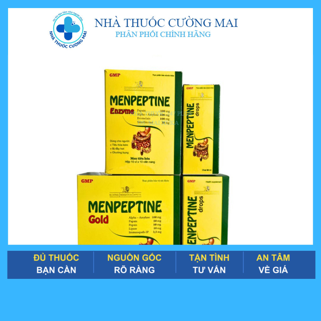 Men Hỗ Trợ Tiêu Hóa Menpeptine ENZYME - DROPS - GOLD