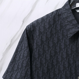 Áo sơ mi tay ngắn đầy đủ Jacquard