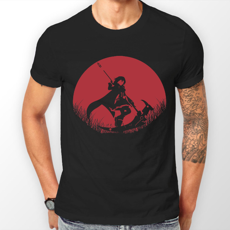 Ruby Rose Rwby Red Moon Anime Manga Áo thun Unisex