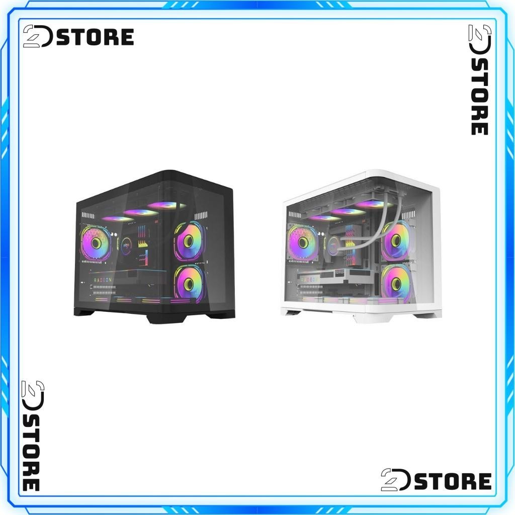 Vỏ Case AIGO AQUARIUM ARC1 (M-ATX/ KÍNH CONG)