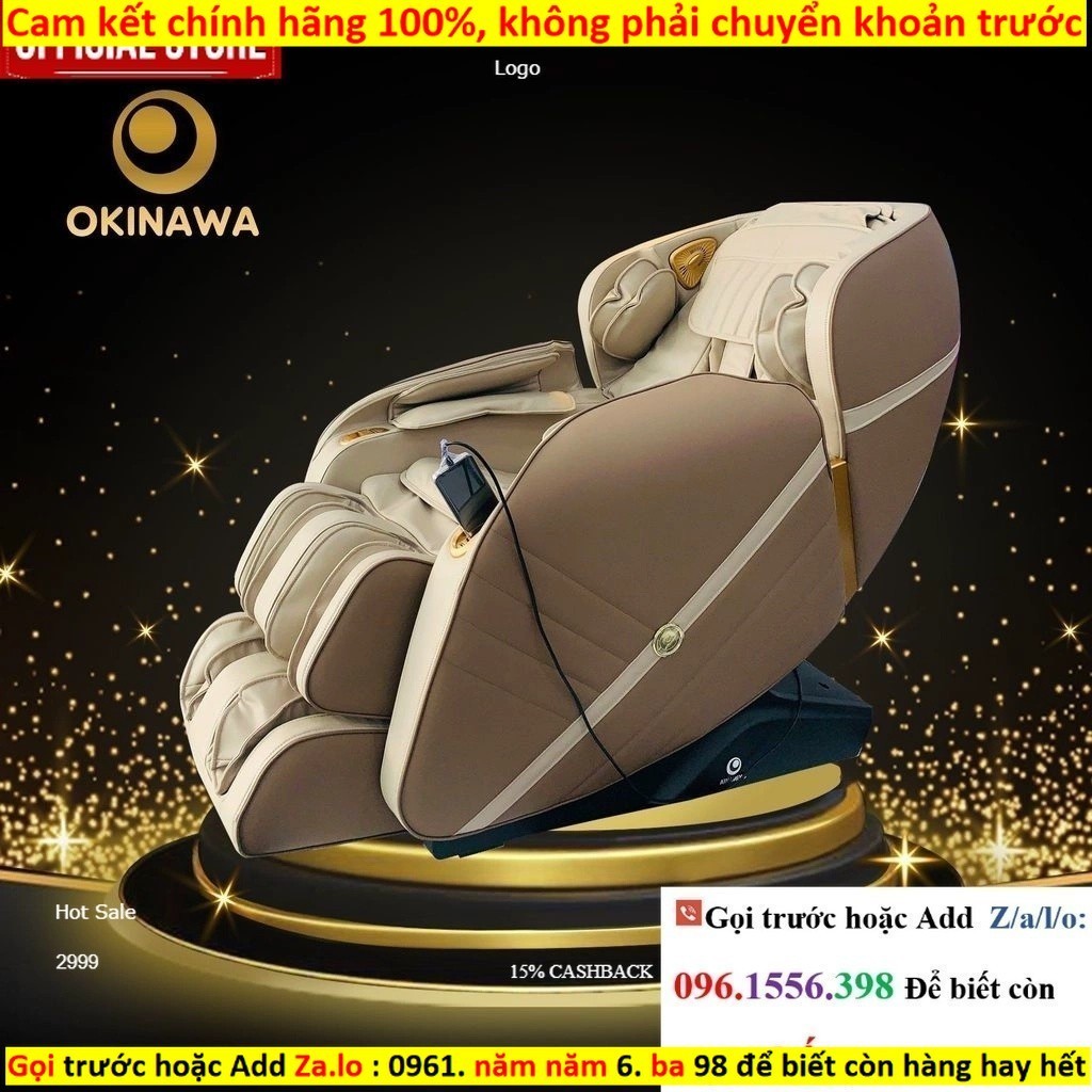 Kho Ghế massage toàn thân OKINAWA REGAL 3000 - Siêu phẩm ghế massage toàn thân