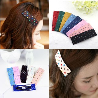 Mh thời trang chấm bi vải nhỏ chấm bi kẹp tóc bán buôn