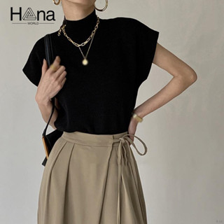 Phong cách ZHECHONGShirt đục lỗ tay ngắn cổ chai màu trơn phong cách retro thời trang