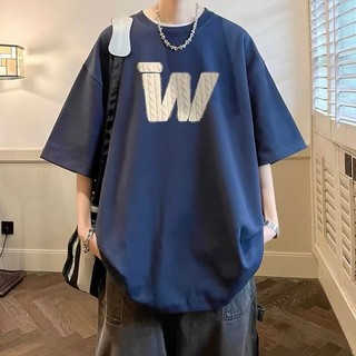 [Plus Size M-5XL Tees] Áo thun nam tay ngắn cổ điển kiểu Mỹ mùa hè Áo thun Cotton cỡ lớn tay ngắn cỡ lớn Áo thun in chữ cỡ lớn dành cho giới trẻ