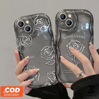 Tương thích với iphone 15 pro max iphone 11 iphone 14 pro max iphone 13 pro max iphone 12 pro max iphone 7 plus iphone 8 plus vỏ điện thoại silicon tpu đường hoa hồng đẹp