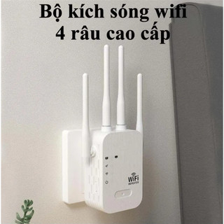 Kích sóng Wifi 4 râu tốc độ cao 300Mbs.Mở rộng vùng phủ sóng, cải thiện tốc độ mạng Wifi, Có cả phát Wifi từ dây Lan