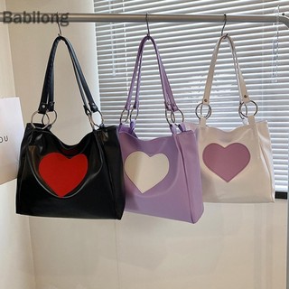  Túi mua sắm dễ thương dành cho nữ Túi Tote trái tim Kawaii dung tích lớn Túi hàng ngày dành cho nữ