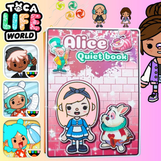 Đồ chơi giấy ngồi nhà búp bê, đồ chơi giấy tocaboca ,công chúa thỏ alice, ngôi nhà kuromi h27
