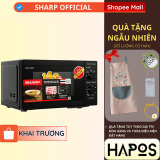 Lò vi sóng cơ sharp r-211tv-sl/bk 21 lít chính hãng công suất 800w, 5 mức nhiệt - hapos