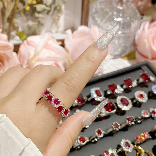 Nhẫn Ruby Nhẫn Nữ Trang Sức Thời Trang Nhiều Phong Cách