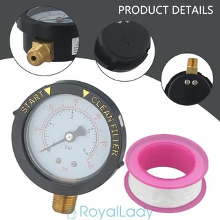 Đồng hồ đo áp suất 1 Bộ 1 / 4\ "Đầu nối bằng đồng NPT Độ bền Lắp đặt dễ dàng