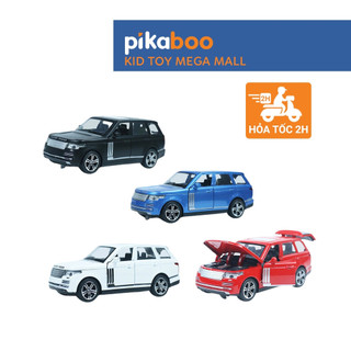 Đồ chơi mô hình xe ô tô bằng hợp kim cao cấp Pikaboo, mở cánh, mở cốp, có đèn, dành cho bé trai trên 3 tuổi