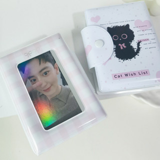 INS Phong Cách Hàn Quốc 3 Inch Mèo Đen Album Ảnh Nĩa Tạo Kiểu Thẻ ID Kpop Thần Tượng Ảnh Đựng Thẻ Lưu Trữ Thu Thập Sách