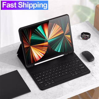 Ốp lưng có bàn phím cho ipad 10 10.9 2022 air 5 air 4 pro 11 10.5 9.7 vỏ bàn phím bluetooth cho ipad 7th 8th 9th gen từ tính bàn phím bluetooth không dây vỏ chuột