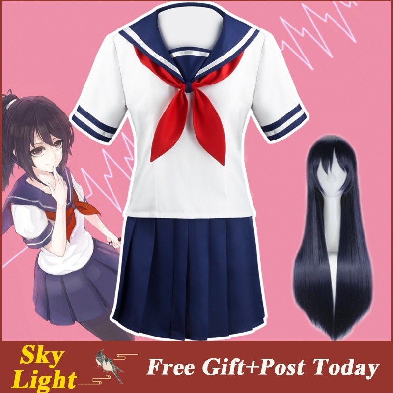 28H Anime Cosplay Trang Phục Yandere Simulator Ayano Aishi Trọn Bộ Cho Bé Gái