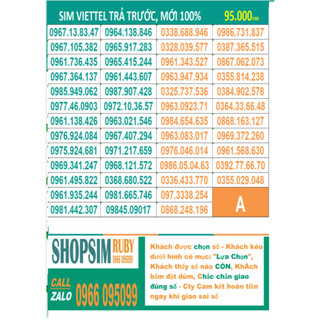 Sim viettel đẹp trả trước - chọn số - nghe gọi, 4g, toàn quốc, gói cước tomato và có kèm gói 4g hấp dẫn