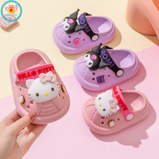 Giày lỗ trẻ em IQ Angel Sanrio EVA Dép hoạt hình Giày mũi kín trong nhà và ngoài trời Dép đi biển chống trượt