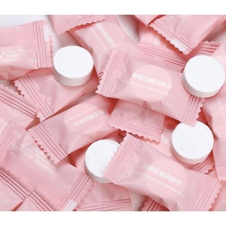 Khăn mặt khô candy đi du lịch, khăn giấy nén hình viên kẹo