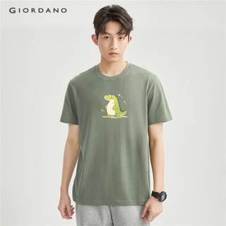 GIORDANO MEN Print crewneck short sleeve tee 91094031