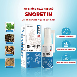 [HCM] Xịt chống ngáy khi ngủ hiệu quả dành cho người lớn Snoretin 30ml, chiết xuất tự nhiên-Goodtime