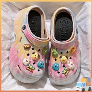 Dép chéo dép dễ thương dép sandal nam đẹp dép Baotou dễ thương cao lỗ giày nữ 2024 mùa hè mới mặc ngoài trời giống như dép đế bệt bãi biển chống trượt