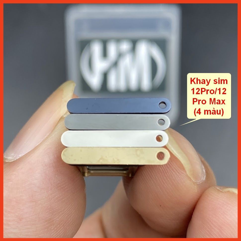 Khay 2 sim vật lý cho 12 Pro/12 Pro Max (4 màu)