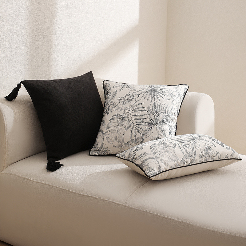 Vỏ Gối Pháp 30x50 / 45x45cm Vỏ Đệm Chảy Vỏ Gối Phòng Khách Sofa Thắt Lưng Gối