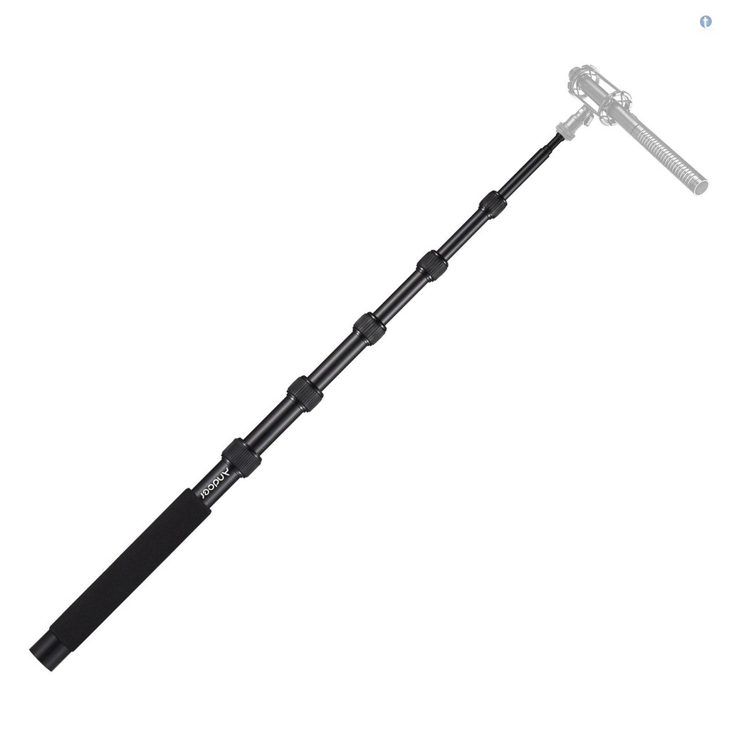Micro cầm tay Andoer Boom Arm 6 phần Cánh tay Mic có thể mở rộng Hợp kim nhôm Boom Cực cho micrô Vít