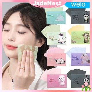 100 tờ giấy thấm dầu tự nhiên cao cấp giấy thấm dầu mặt giấy thấm dầu cầm tay cho da dầu welo.sg JadeNest