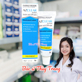 Kem giảm mụn, mờ thâm AZCLEAR Action Lotion 20% Azelaic Acid - 25gr