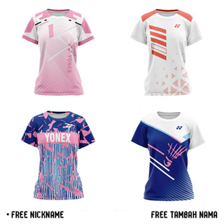 Quần áo thể thao cầu lông nam và nữ Yonex Biến thể in đầy đủ có thể tùy chỉnh mới nhất