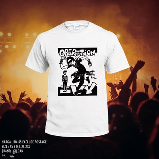 Operation IVY BAND 100% COTTON ÁO THUN UNISEX ĐỒ HỌC IN