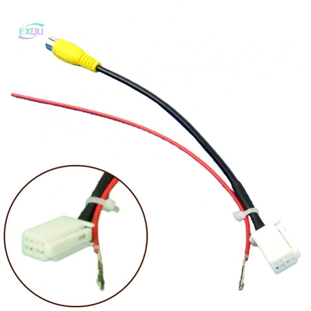 For Toyota Car Reverse Camera Input Cable Adapter Plug with RCA Connection[EXQU]