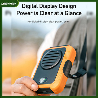 Quạt treo thắt lưng lanyydiy, Quạt cổ di động có thể sạc lại 2000mah, Quạt vòng cổ có thời gian làm việc 20H 3 tốc độ, Mini
