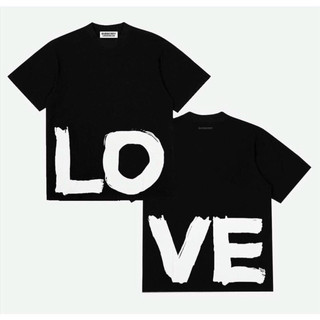 Set áo đôi Love đen trắng cho cặp đôi, bạn thân