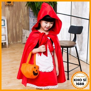 Đầm bé gái váy hóa trang cô bé quàng khăn đỏ trang phục Halloween E608