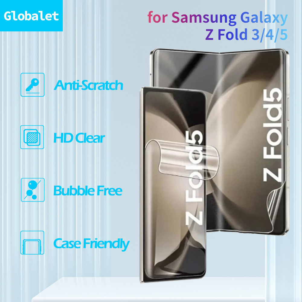 Globalet [60s TỰ ĐỘNG] Phim Hydrogel Cho Samsung Galaxy Z Fold6 Fold5 Fold 4 3 Màn Hình Bảo Vệ Mềm T