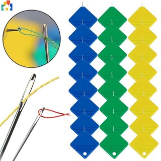 10 chiếc đa năng tự động kim ren nhựa vuông dệt kim chỉ hướng dẫn may kim dễ dàng ren phụ kiện